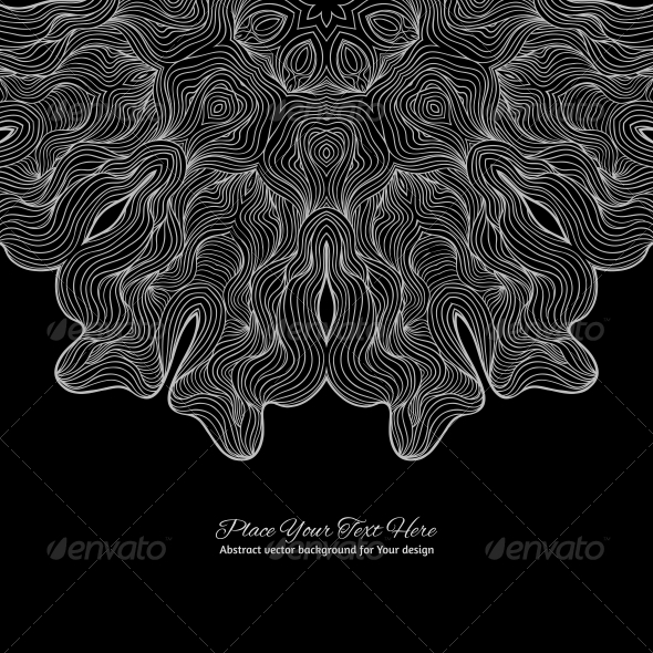 Black and White Round Lace Background - Backgrounds Decorative