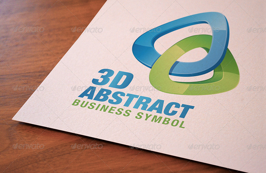 3d Paper Logo Mockup