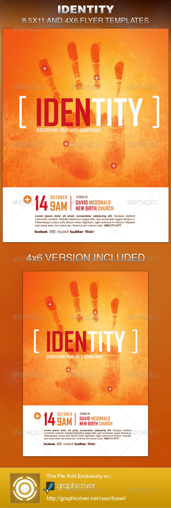 Identity Church Flyer Template - Church Flyers