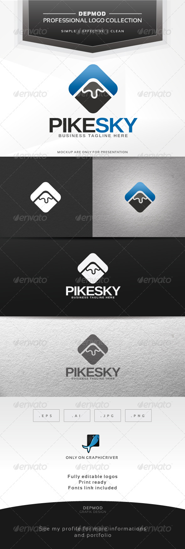 Pike Sky Logo - Nature Logo Templates