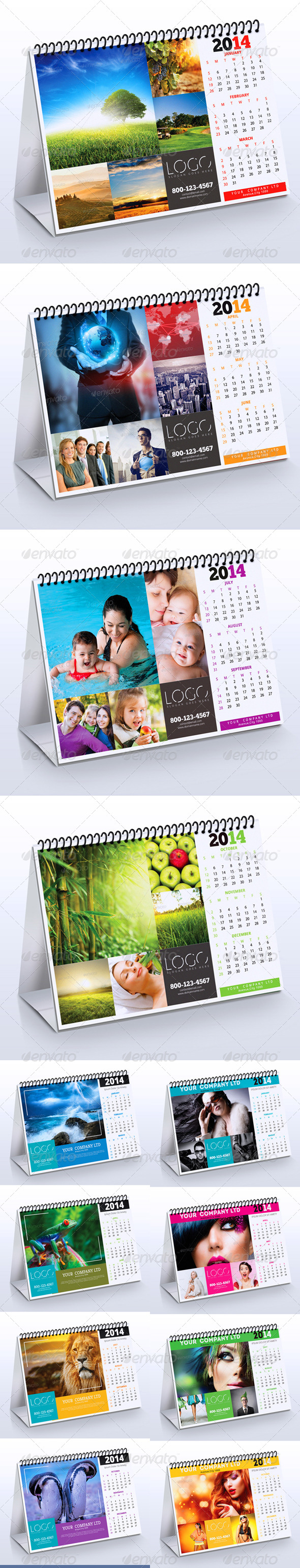 2014 Desk Calendar Bundle - Calendars Stationery