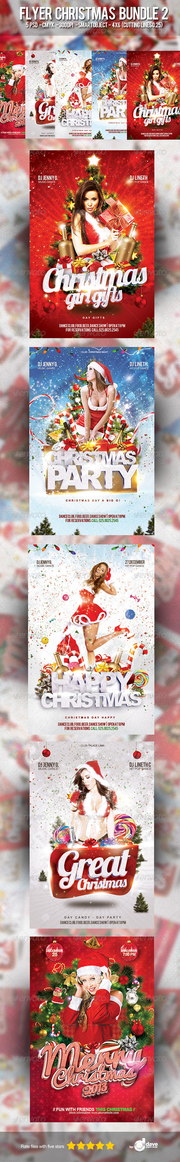 Flyer Christmas Bundle 2 - Clubs & Parties Events