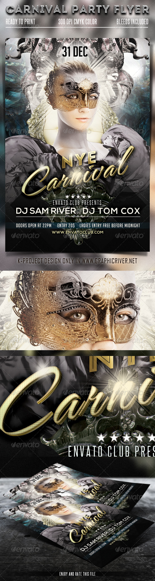 Carnival Party Flyer - Clubs & Parties Events