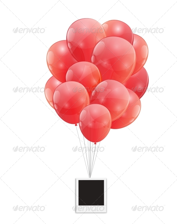 Color Glossy Balloons with Instant Photo - Birthdays Seasons/Holidays