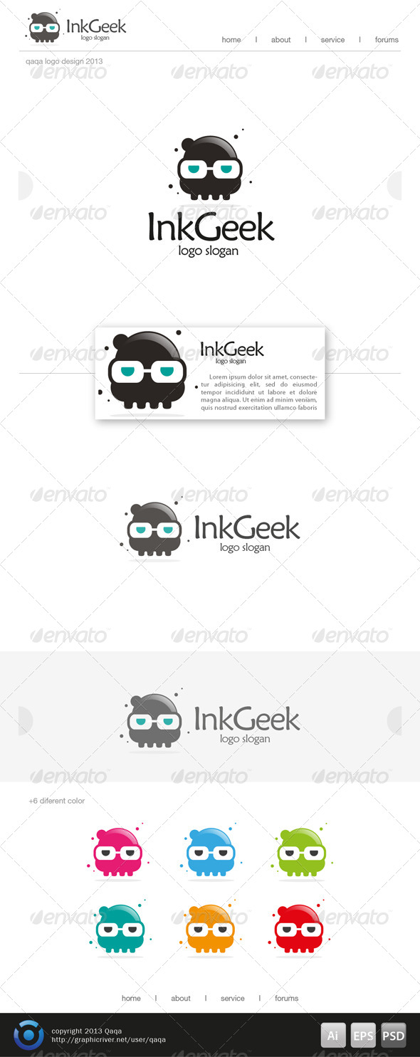 Ink Geek Logo - Objects Logo Templates
