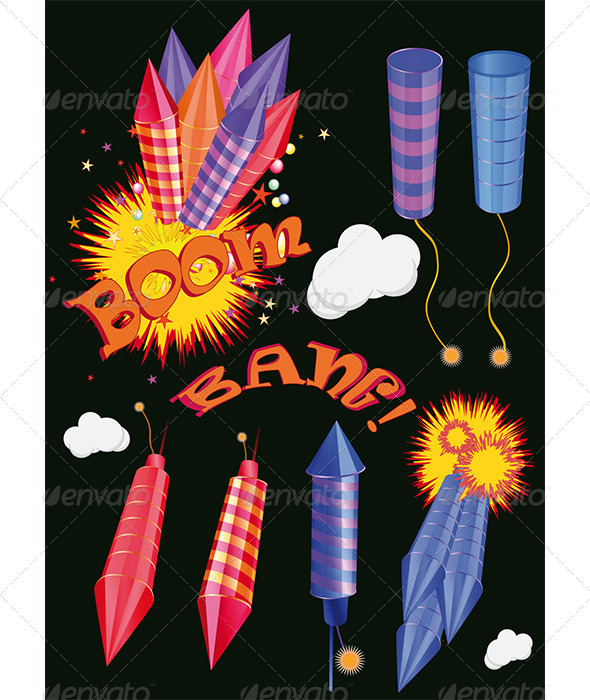 Celebratory Attributes Clip Art - Objects Vectors