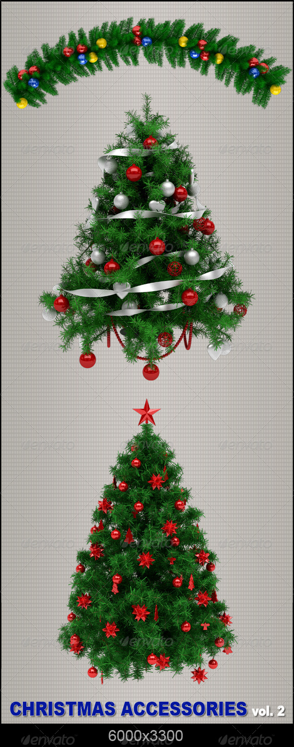 Christmas Accessories Vol.2 - Objects 3D Renders