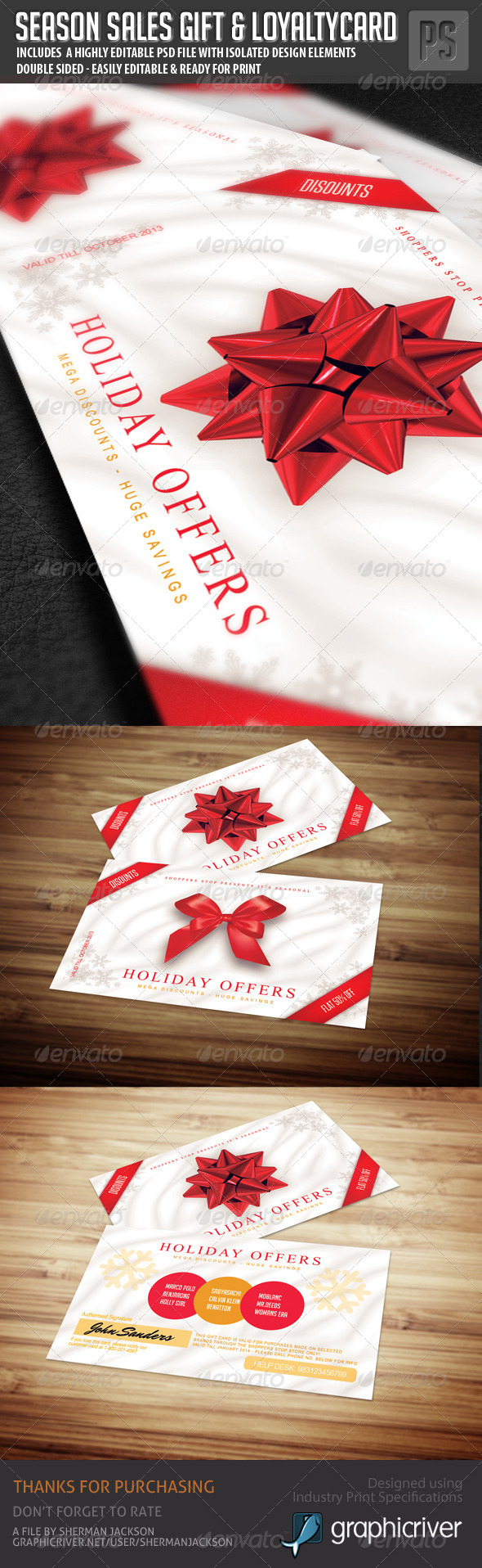 Season Sales Gift Card / Loyalty Card - Loyalty Cards Cards & Invites
