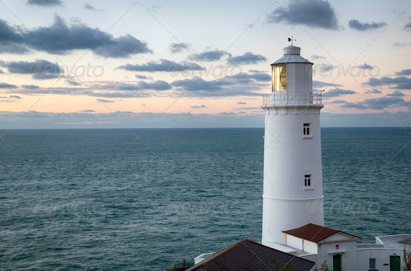 Trevose Head Lighthouse - Stock Photo - Images