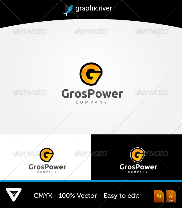 GrosPower Logo - Logo Templates