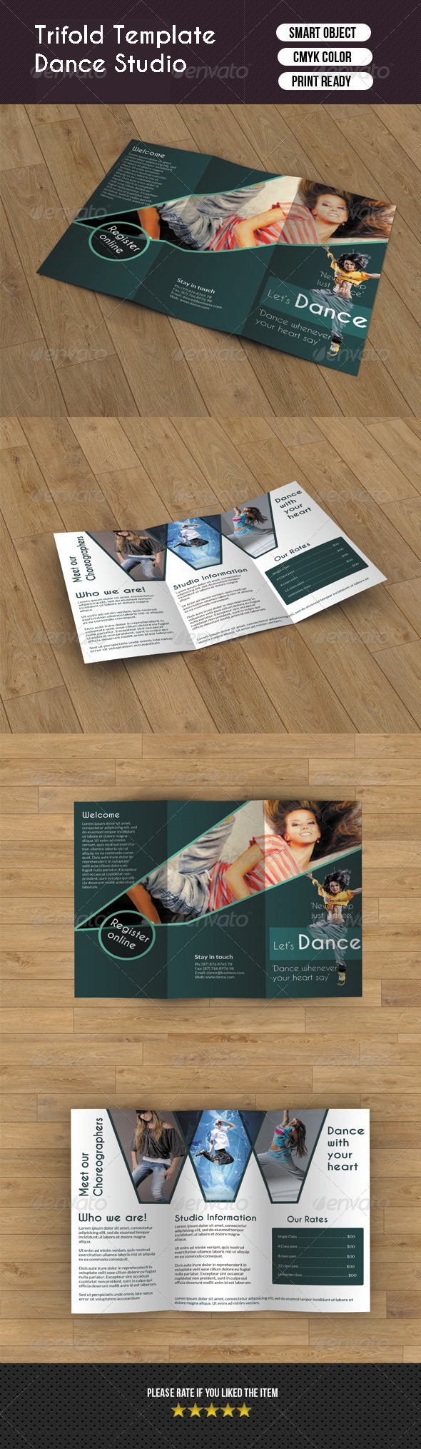 Trifold Brochure- Dance Studio - Informational Brochures