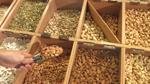 Peeled Nuts and Seeds in Boxes