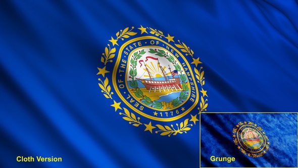 New Hampshire State Flags alt