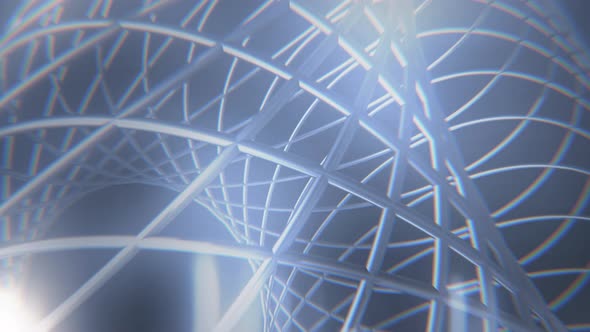 Wireframe Abstract Background 4K