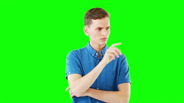 Man using digital screen alt