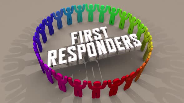 First Responders Emergency Workers People Circle alt