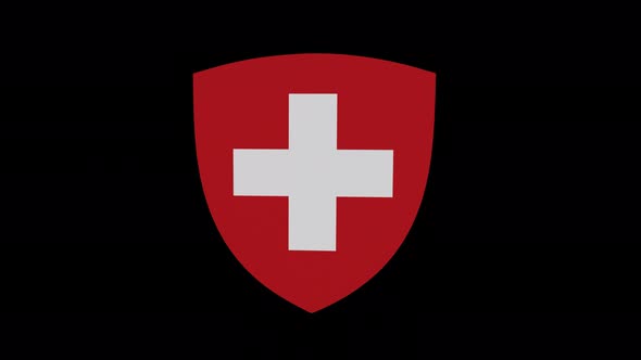 Coat Of Arms Of  Switzerland  With Alpha Channel  - 4K alt
