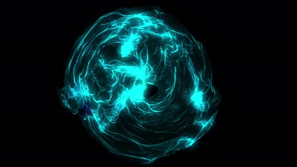 Blue Energy Effect 4K alt