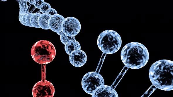 Living abstract structure of DNA. alt