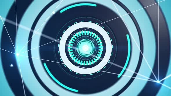 Digital eye, Digital Circle spin,technology background