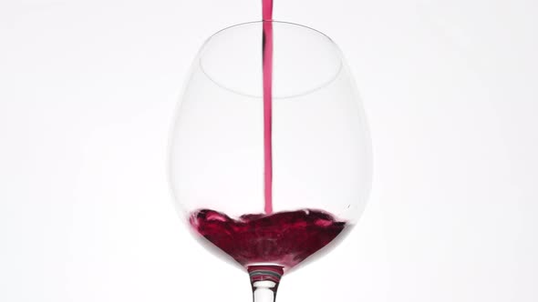Pouring Wine into a glass
