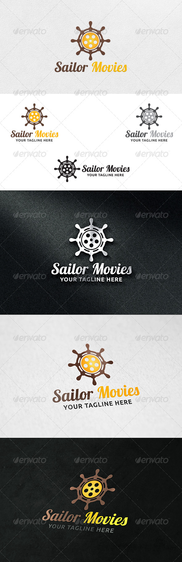 Helm Movies - Logo Template - Symbols Logo Templates