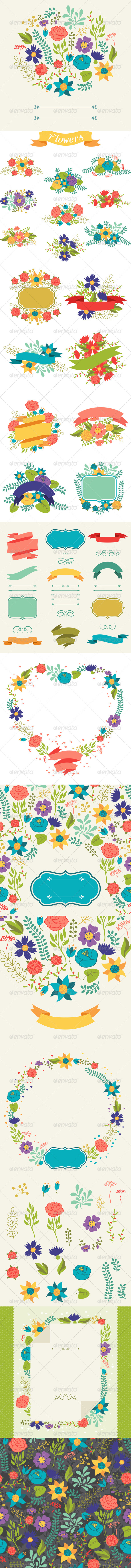 Floral Backgrounds and Bouquets of Flowers - Flowers & Plants Nature