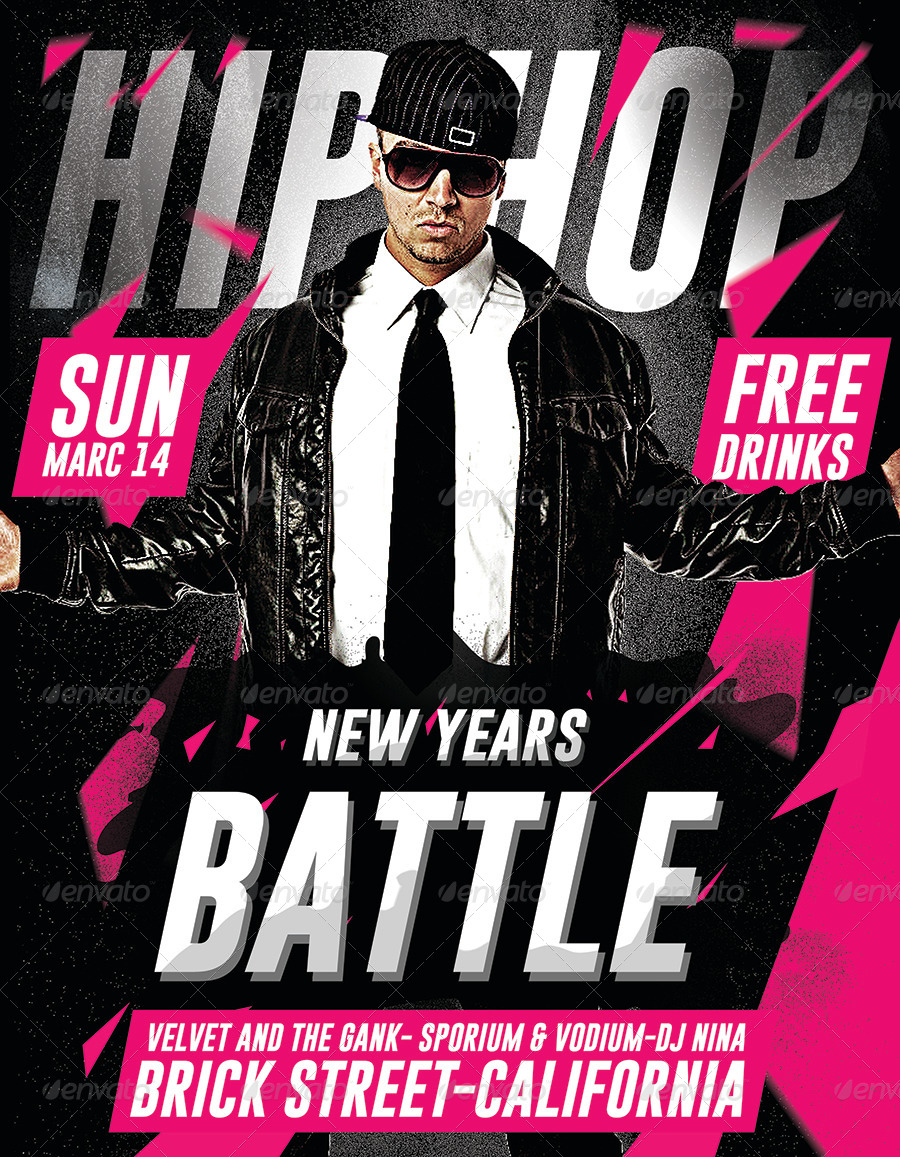 hip hop new year battle psd flyer by suhandi graphicriver psd flyer