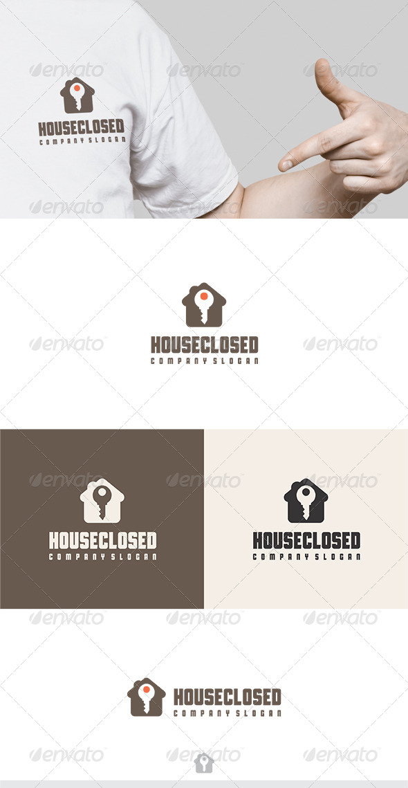 House Closed Logo - Buildings Logo Templates