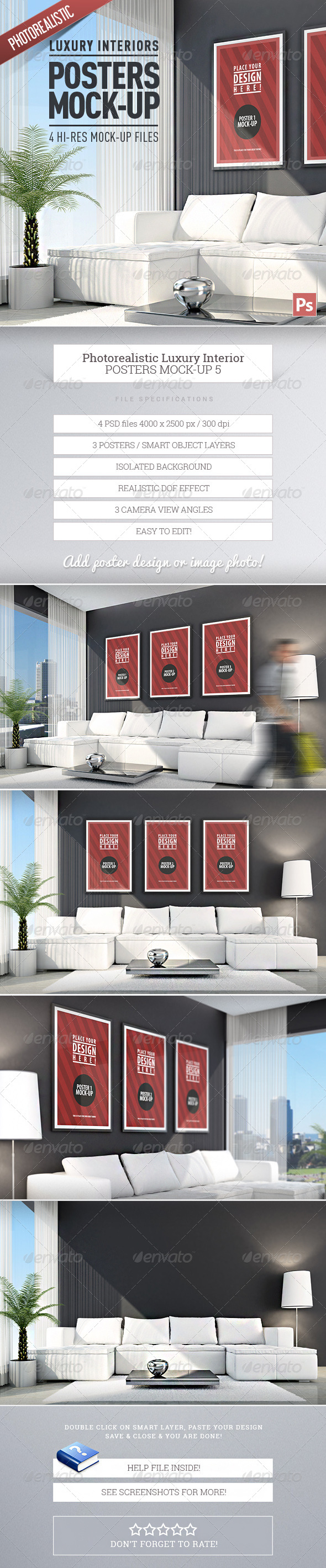 Posters Mock-Up vol.5 - Posters Print