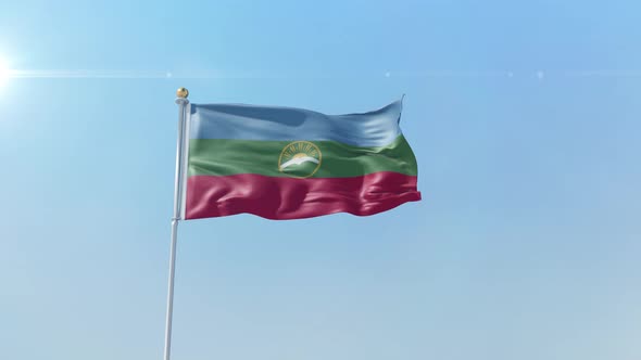 Karachay Cherkessia Flag alt