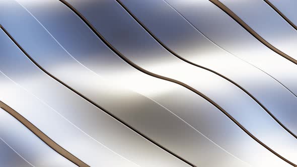 Modern surface with many waving lines, computer generating abstract background