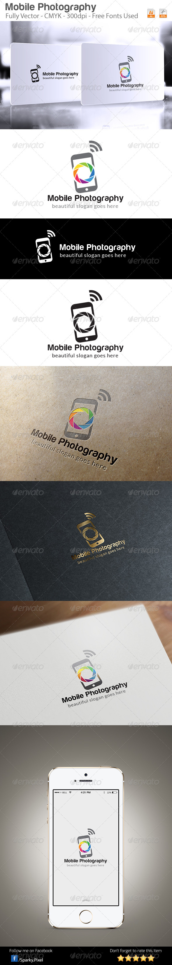 Mobile Photography Logo Template - Symbols Logo Templates