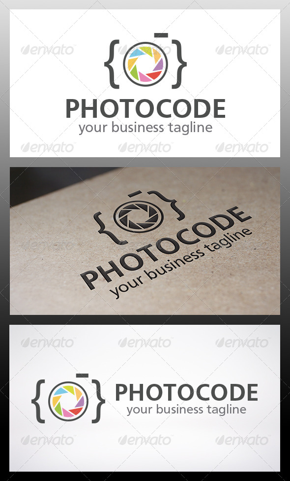 Photo Code Logo - Objects Logo Templates
