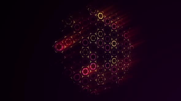 Red Particles For Background