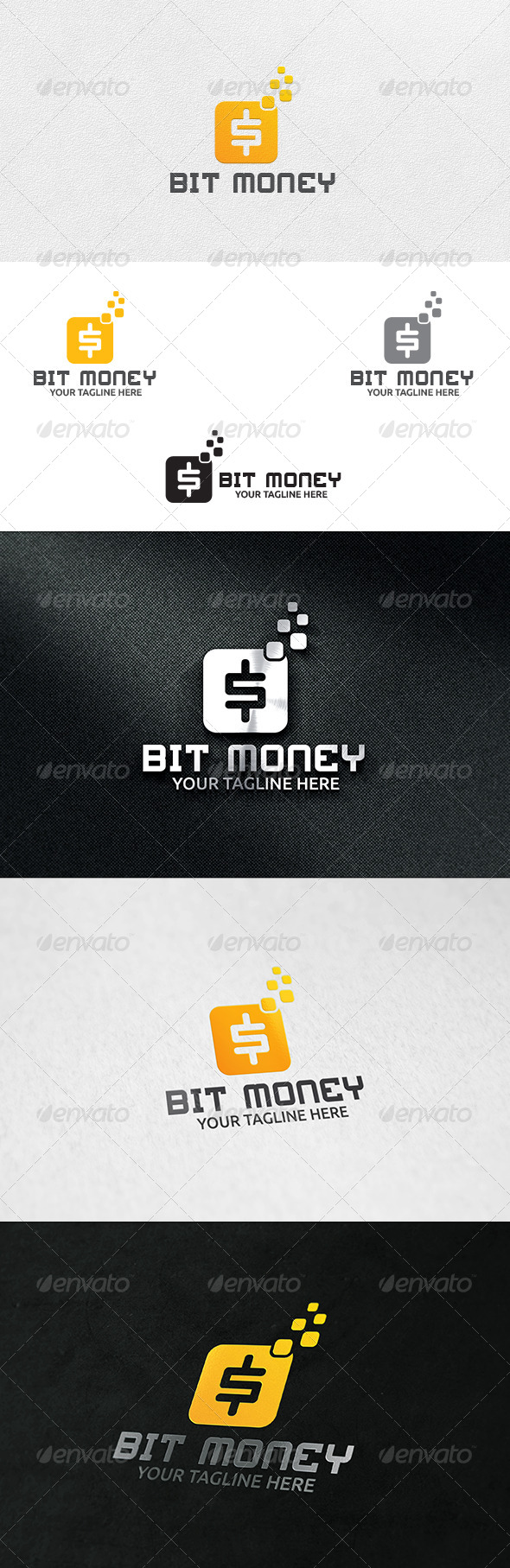 Bit Money - Logo Template - Symbols Logo Templates