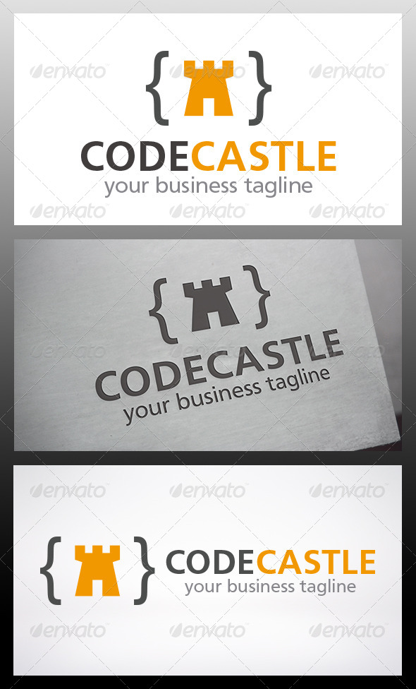 Code Castle Logo - Symbols Logo Templates