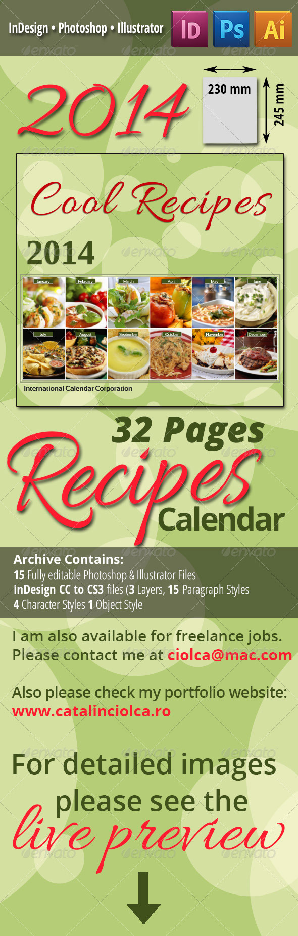 2014 Recipes Calendar - Calendars Stationery