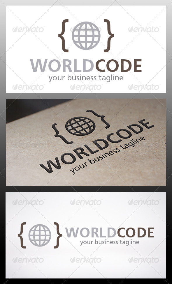 World Code Logo - Symbols Logo Templates