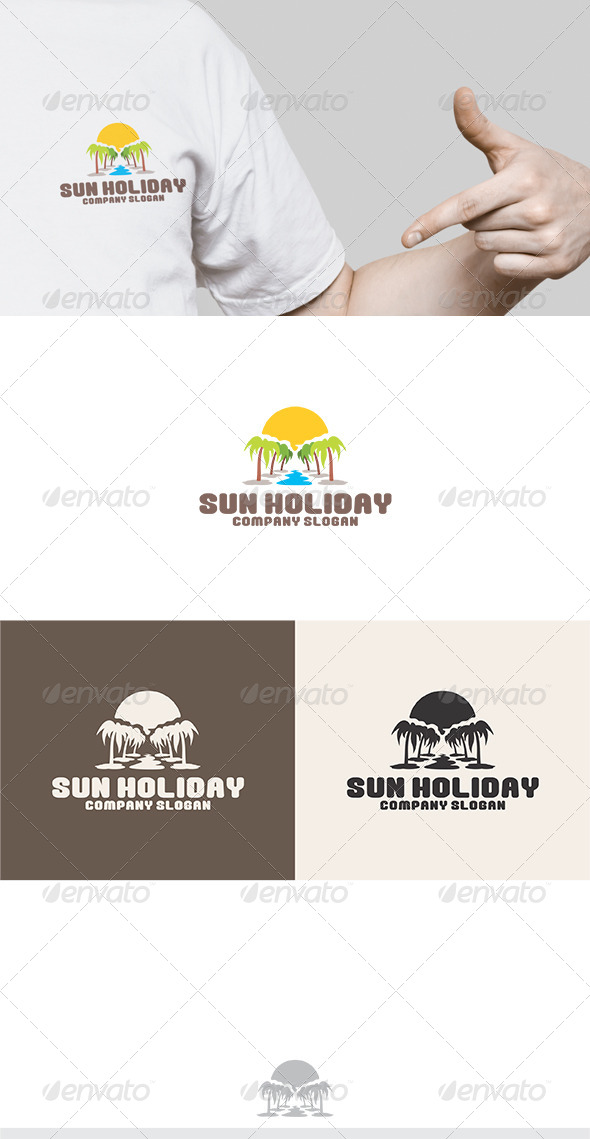 Sun Holiday Logo - Nature Logo Templates