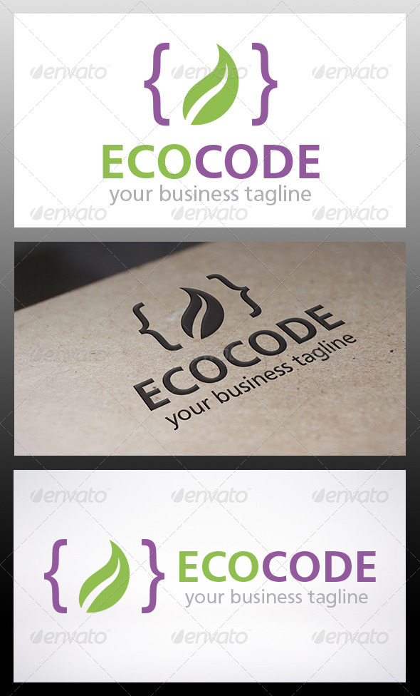 Eco Code Logo - Objects Logo Templates