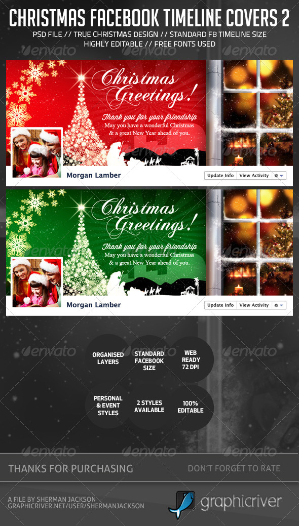 Christmas/Holiday Facebook Timeline Cover V.2 - Facebook Timeline Covers Social Media