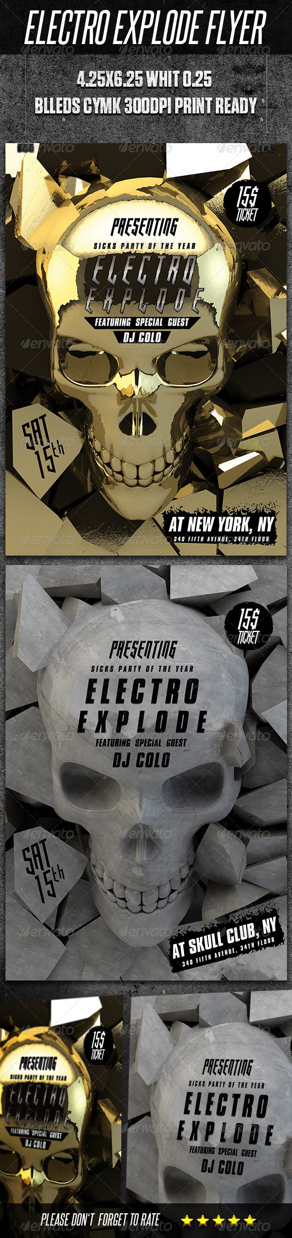 Modern Electro Flyer - Clubs & Parties Events