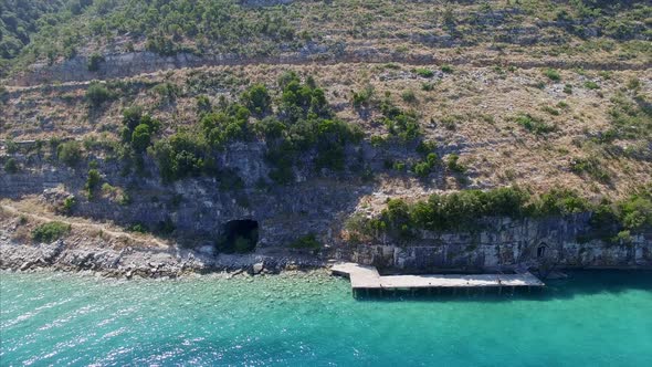 Small dock in Albania alt