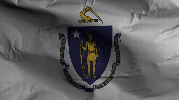 Massachusetts State Flag 4K alt