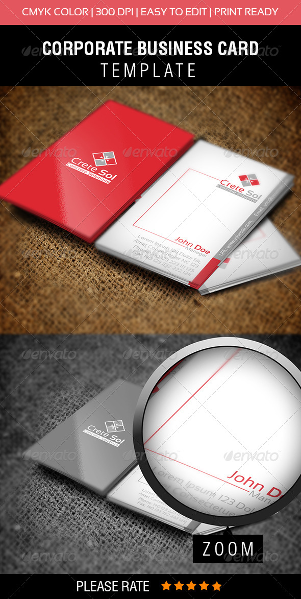 Crete Sol Business Card - Corporate Business Cards