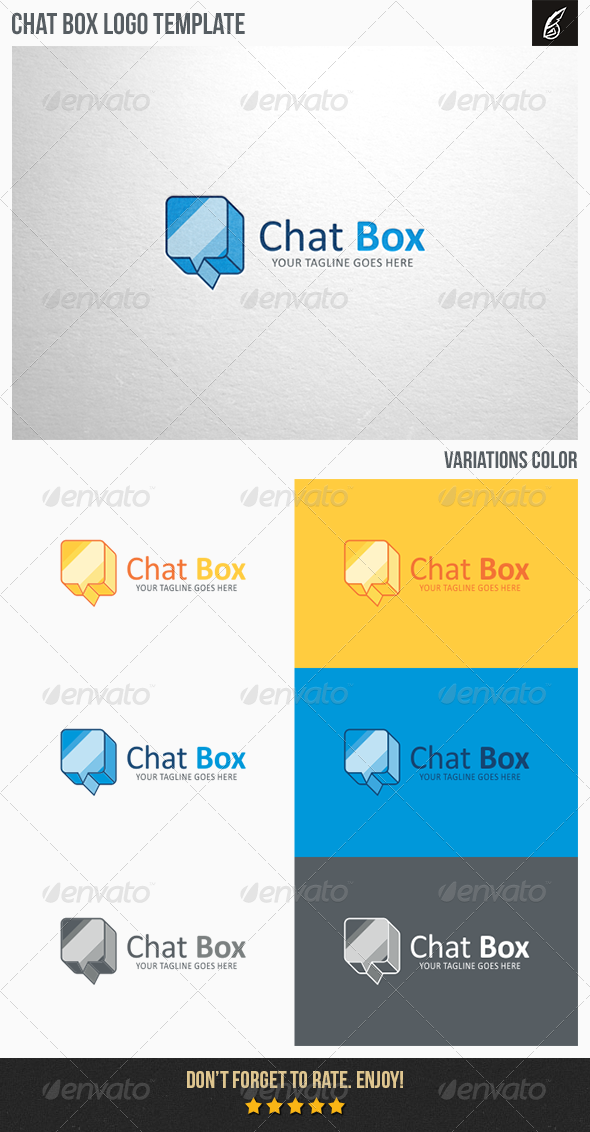 Chat Box Logo - Symbols Logo Templates