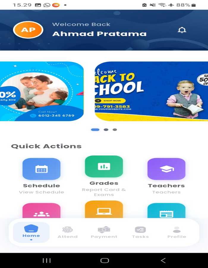 Schoola – School Management System with Student | Parents Flutter App ...