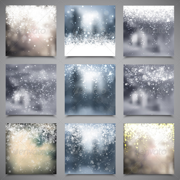 Christmas Blur Backgrounds - Christmas Seasons/Holidays