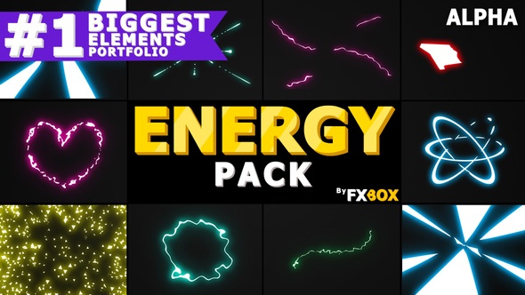 Cartoon Energy And Explosions | Motion Graphics Pack